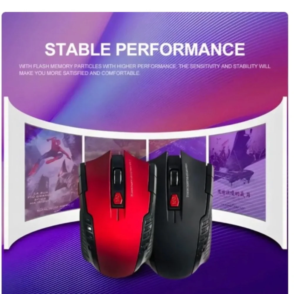 2.4G 6 Key Wireless Mouse Optical For Laptop Computer PC Gamer CSGO PUBG